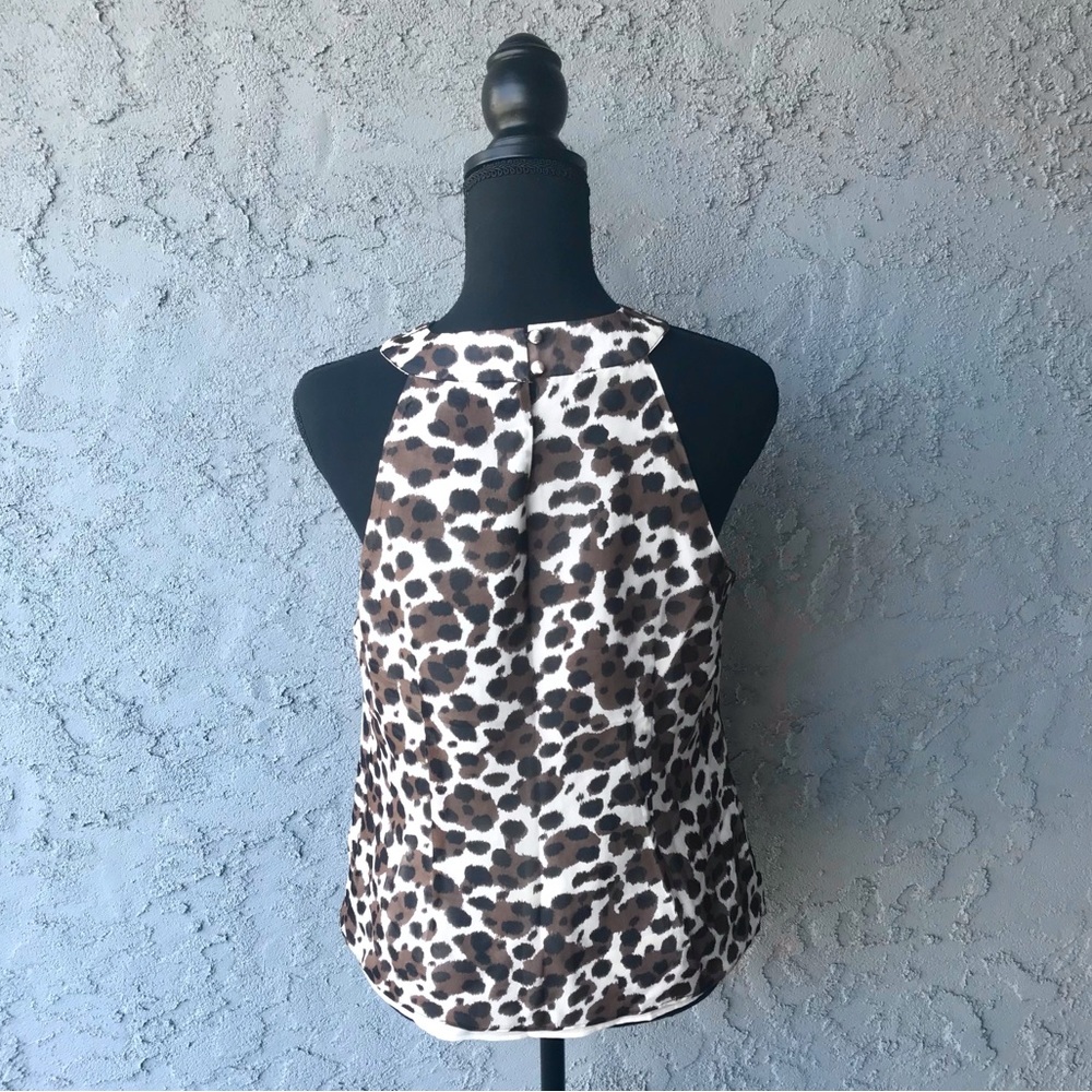 Leopard Silk Top 🖤 - Picture 3 of 5